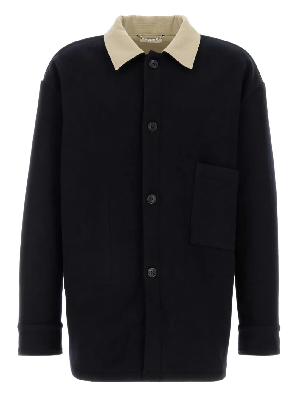 1989 STUDIO contrast-collar shirt | Blue | Image 1