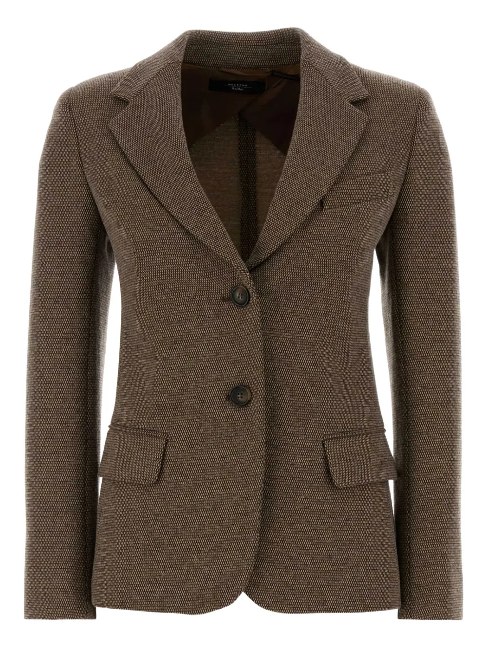 Weekend Max Mara embroidered jersey blazer | Brown | Image 1
