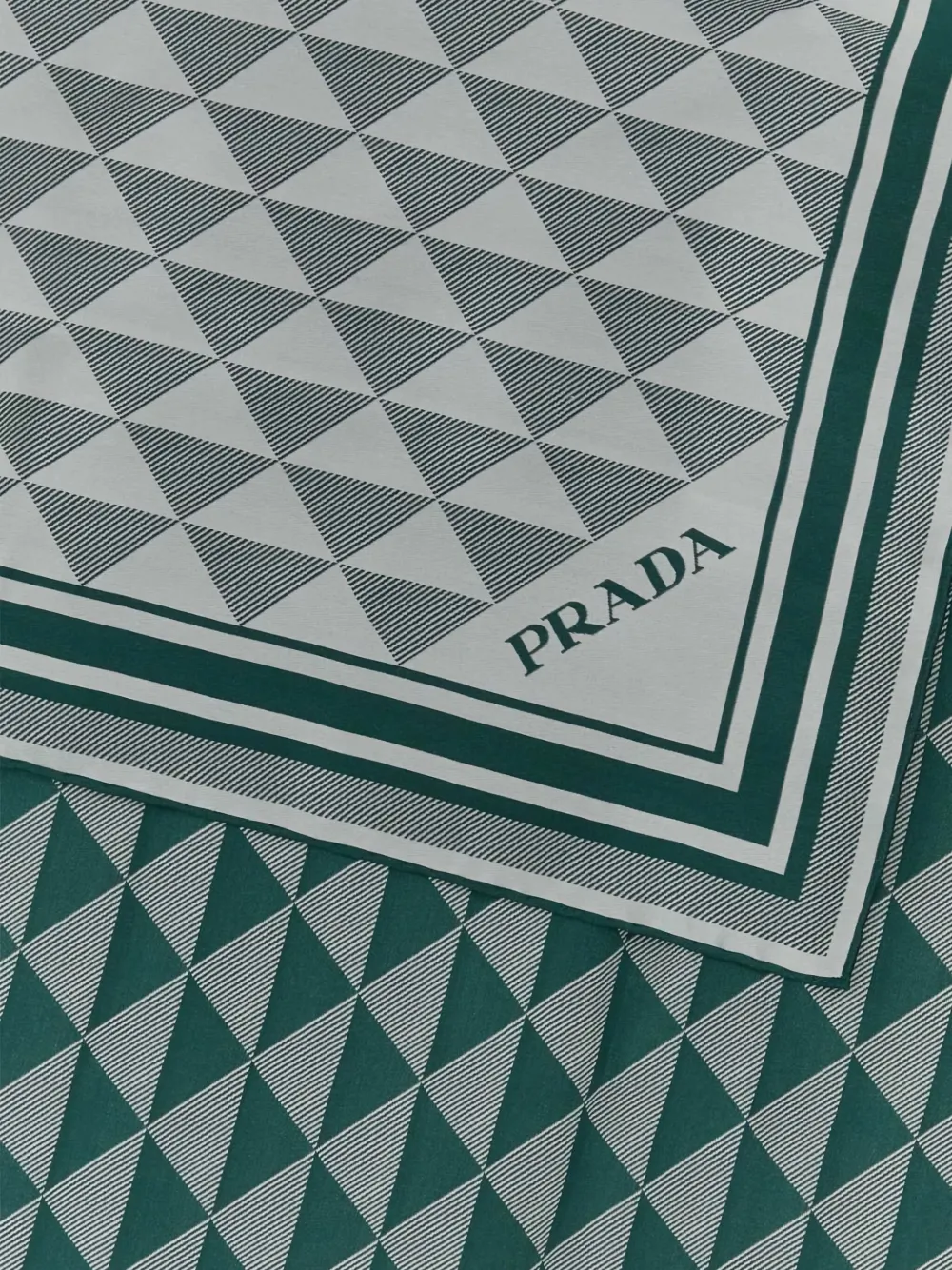 Prada geometric foulard - Wit