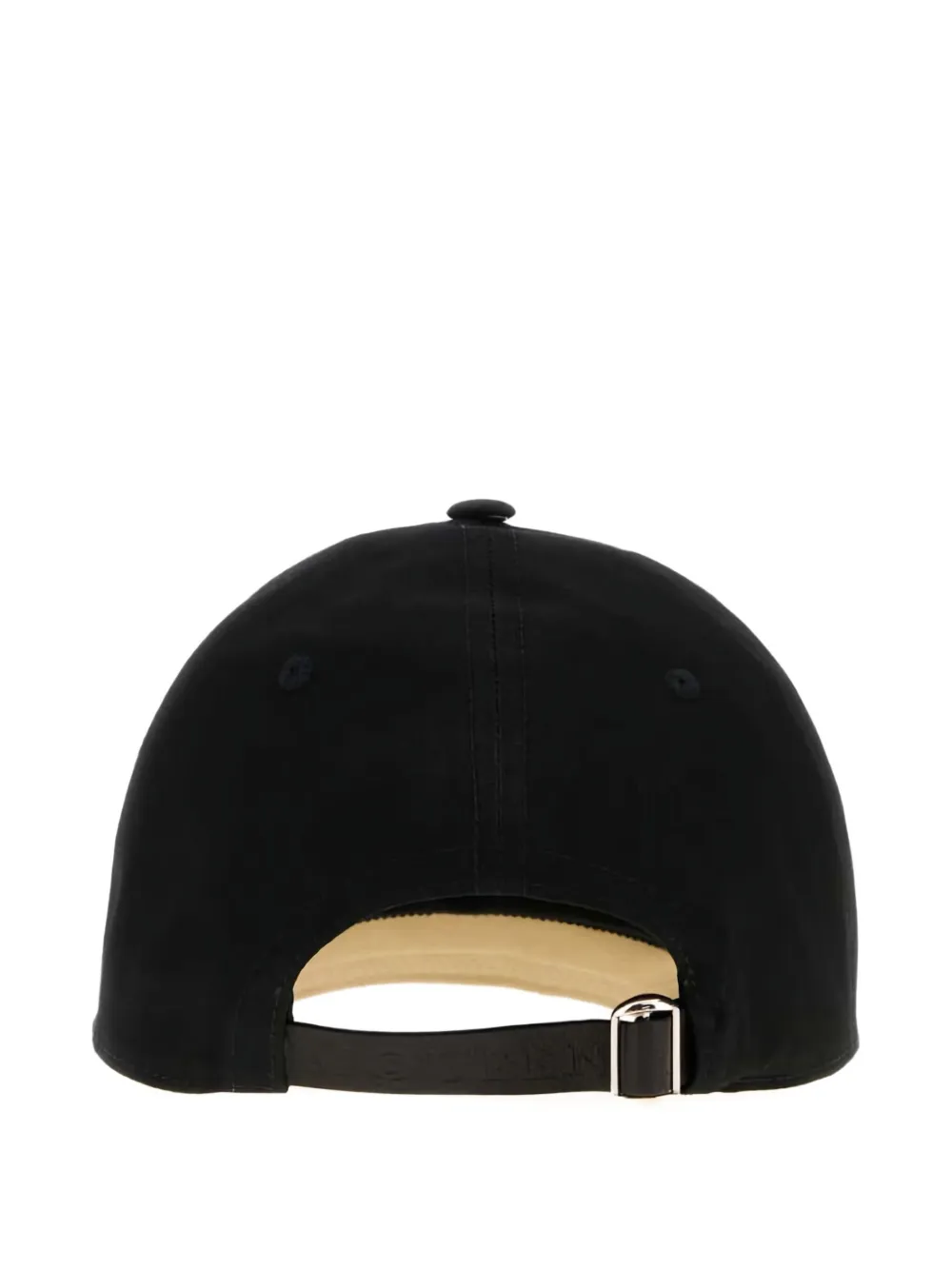 Alexander McQueen two-tone cotton baseball cap - Zwart