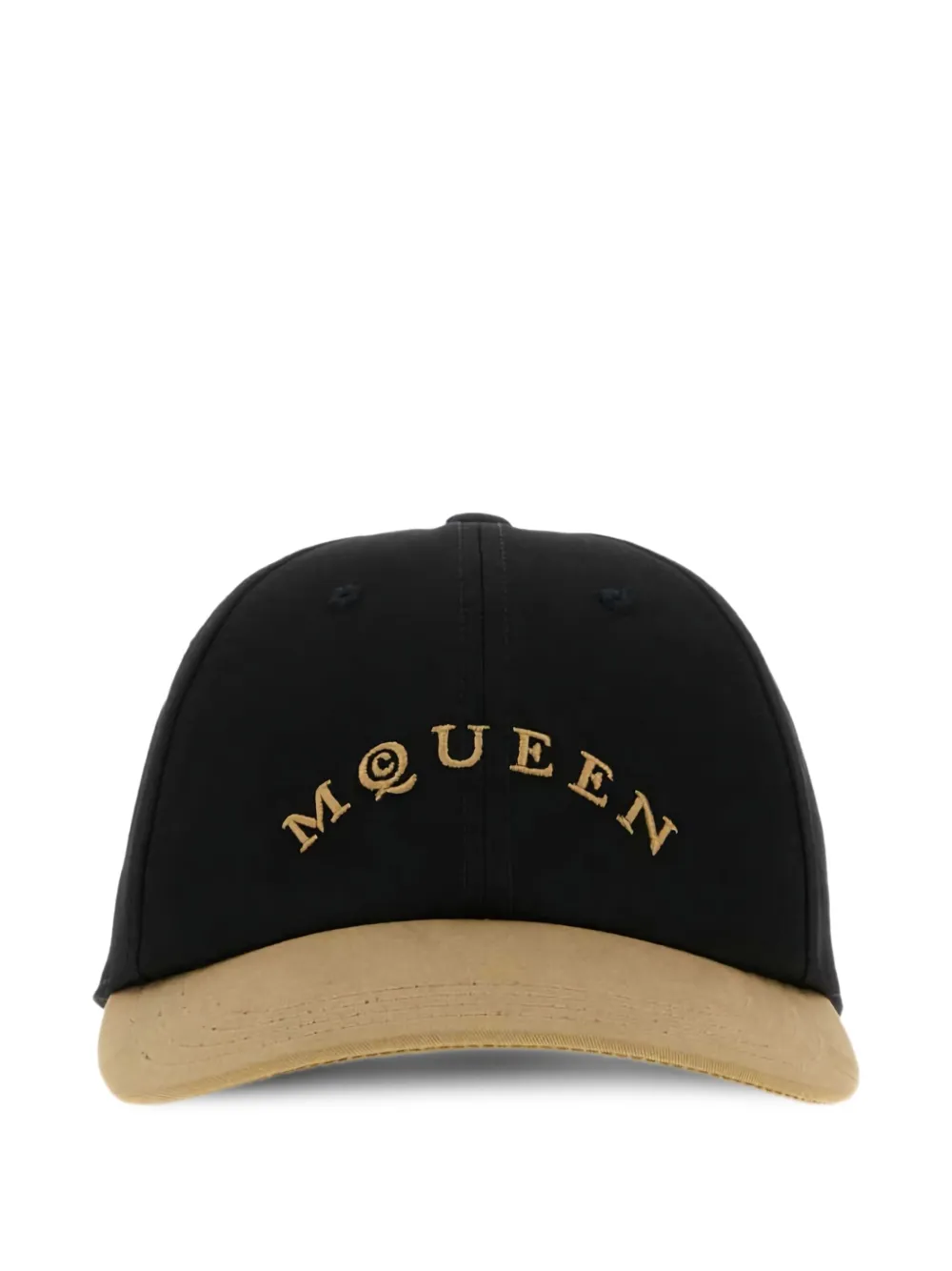 Alexander McQueen two-tone cotton baseball cap | Black | Image 1