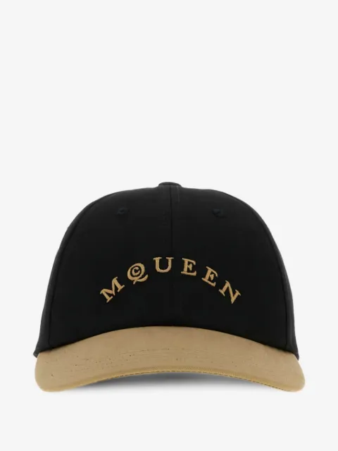 Alexander McQueen gorra de béisbol con diseño de dos tonos