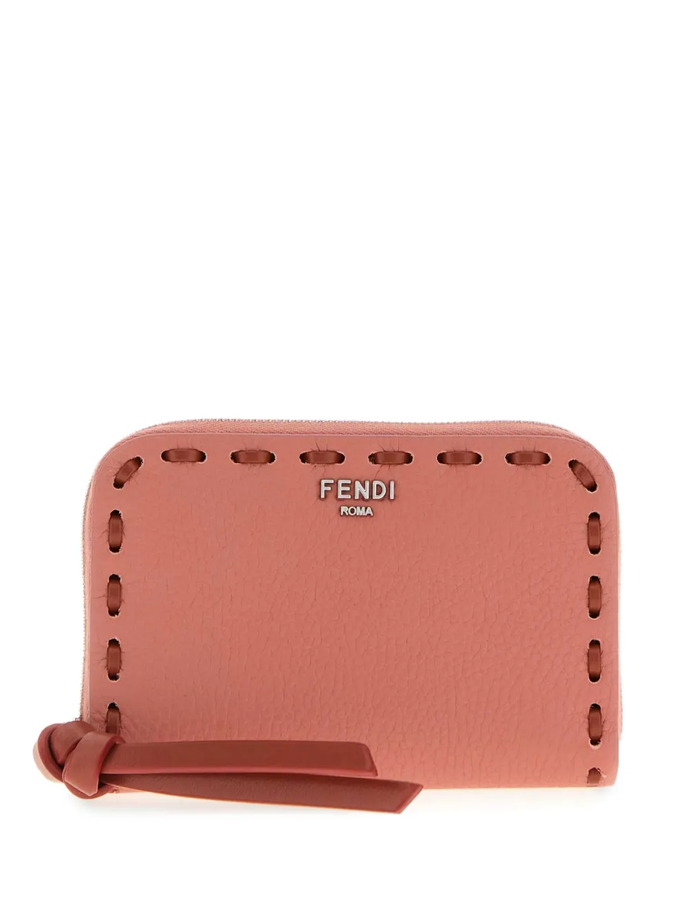 FENDI محفظة جلد بسحاب كامل | أحمر | Image 1