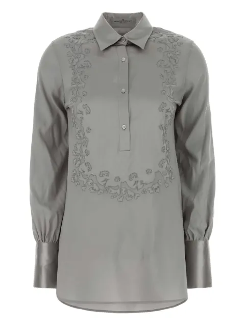 Ermanno Scervino embroidered satin shirt