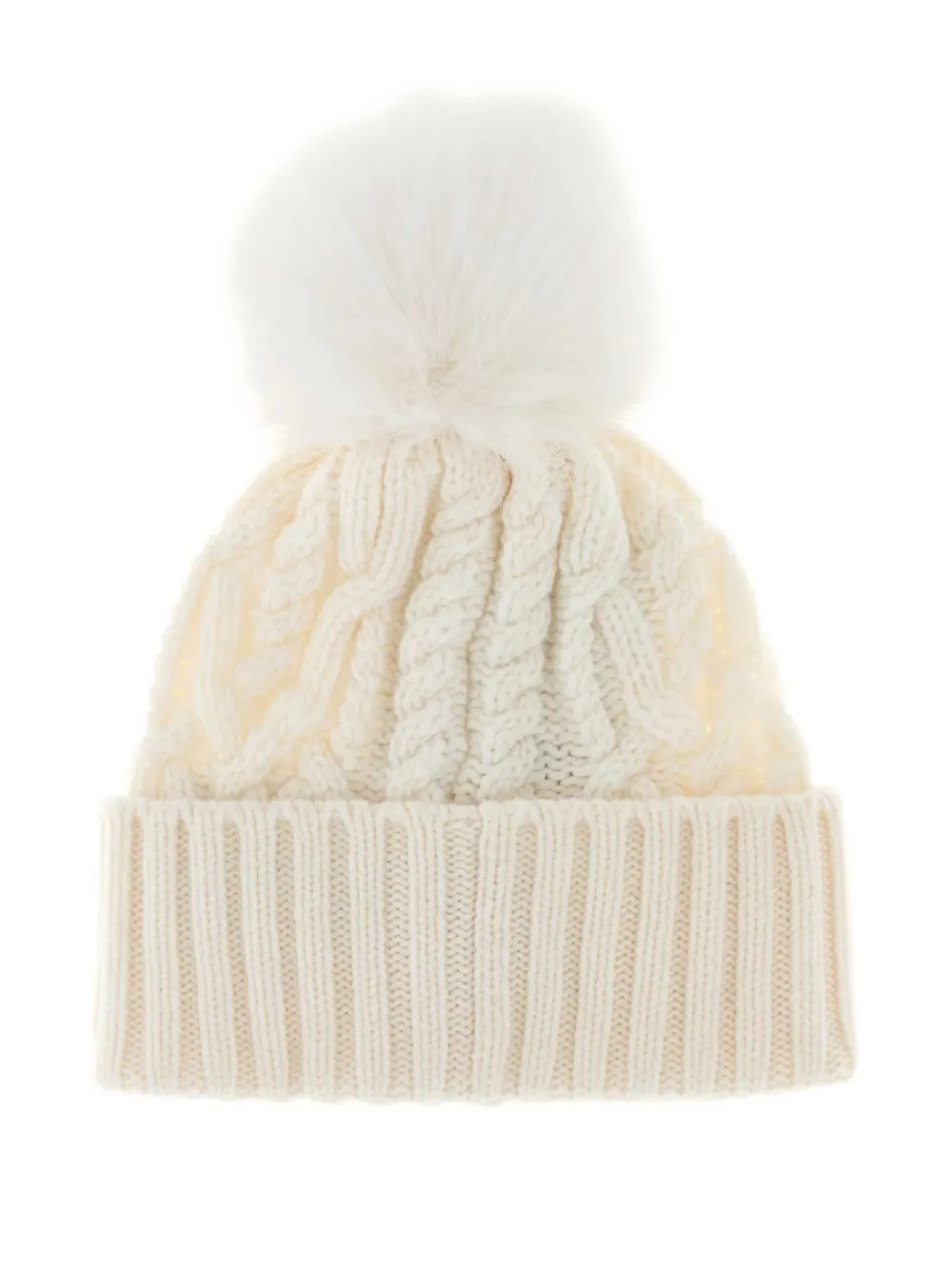 Moncler cable-knit pom-pom beanie | Women | Image 2