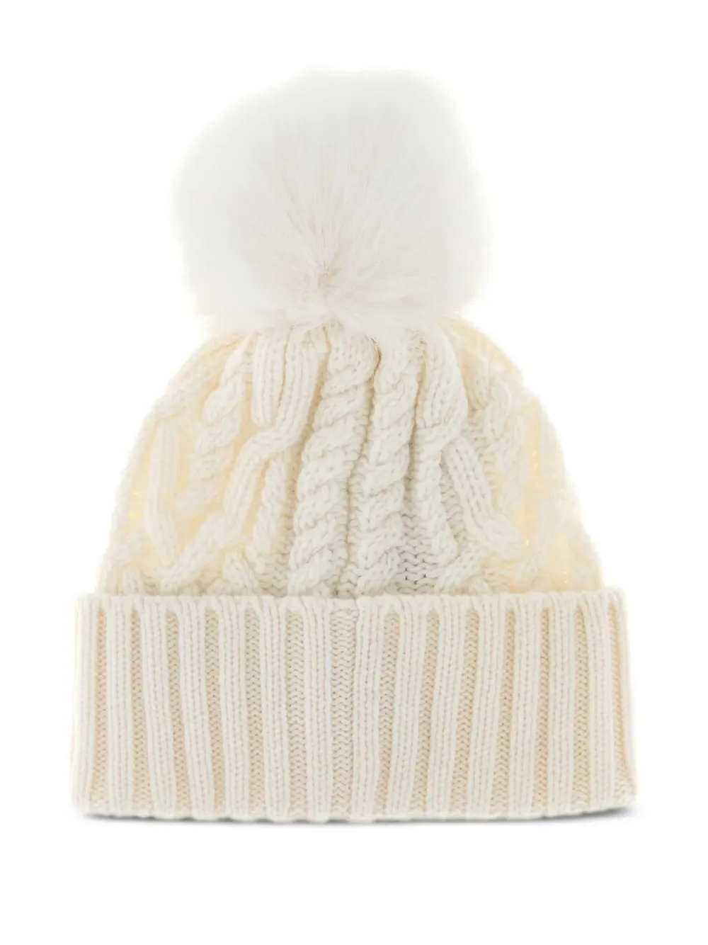Moncler cable-knit pom-pom beanie | Men | Image 2