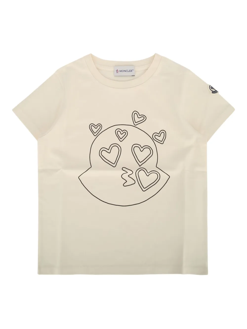 Moncler Enfant graphic-print t-shirt | Neutrals | Image 1
