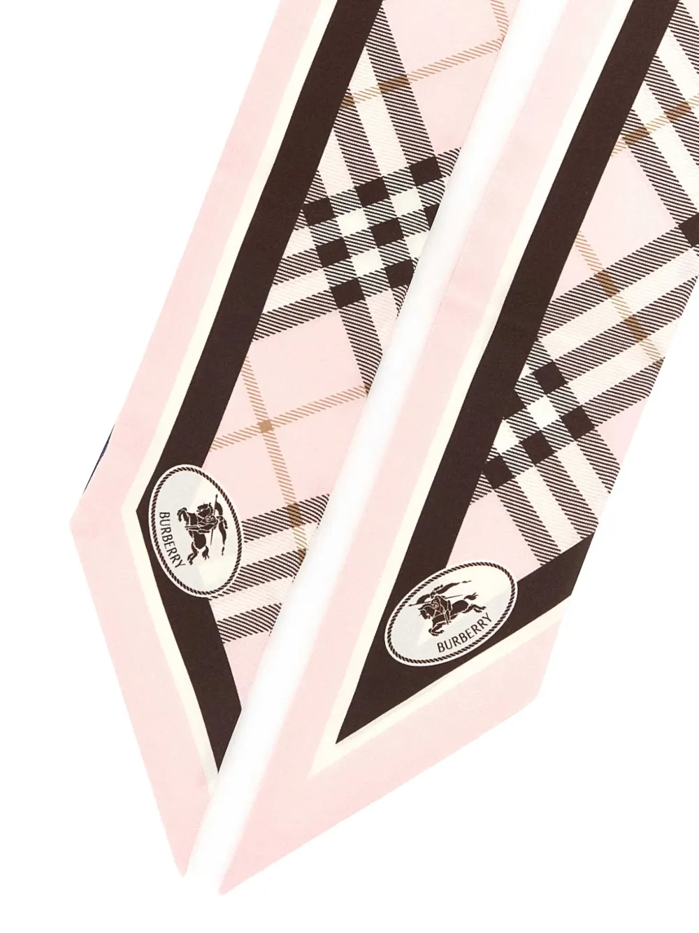 Burberry Geruite sjaal Roze