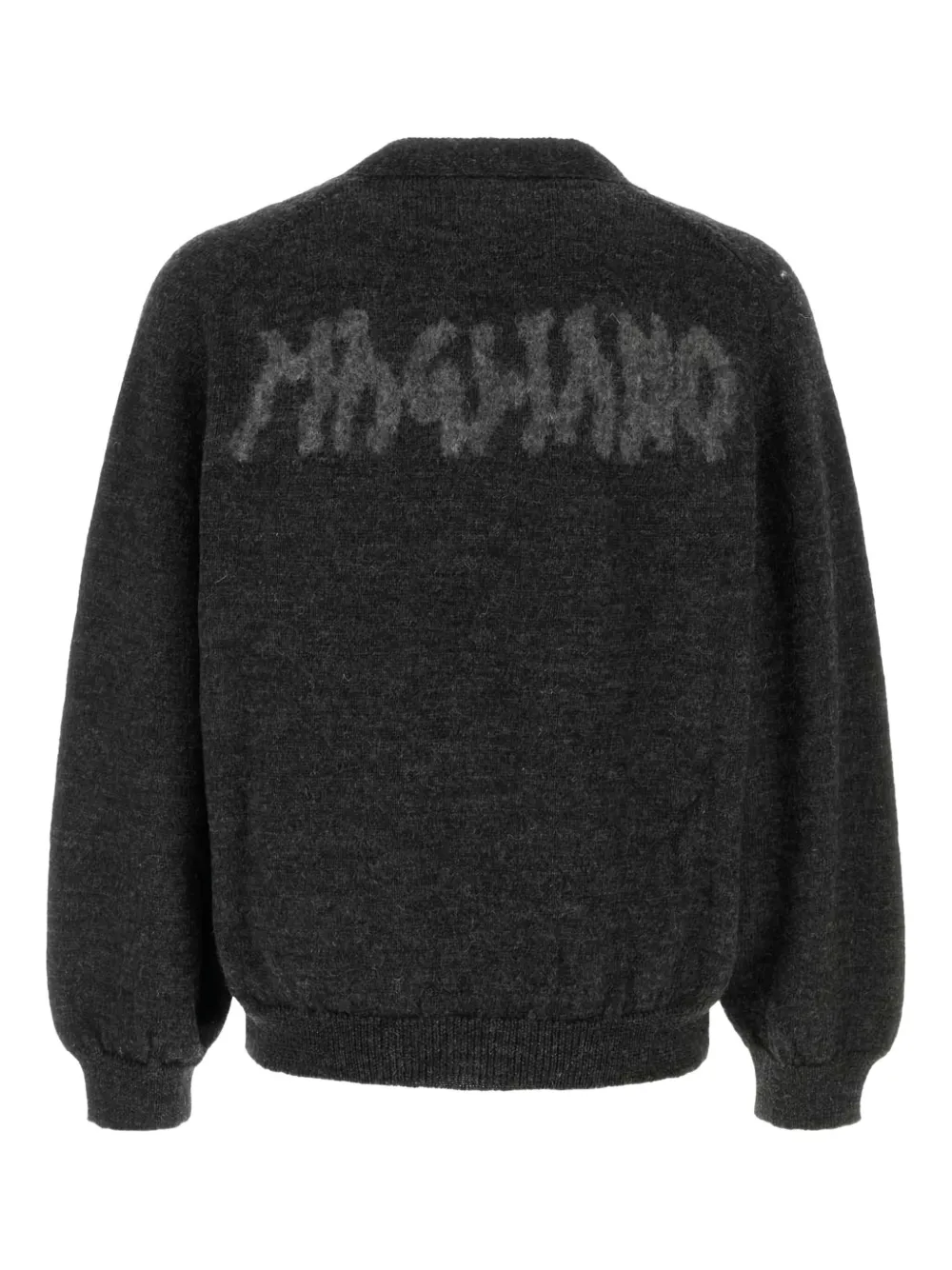 Magliano Logo-embellishment Wool Cardigan In Gray