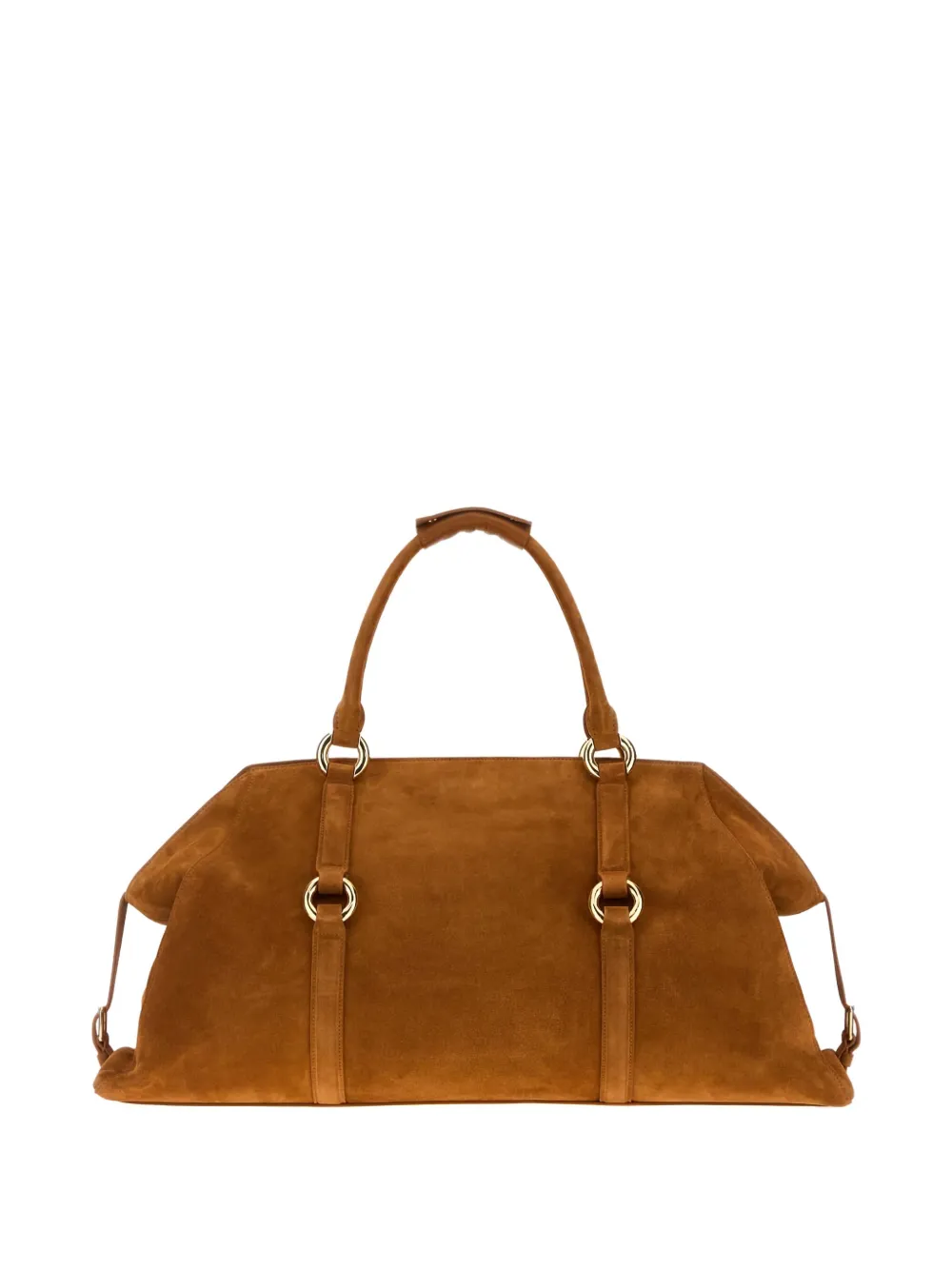Alexander Mcqueen Farringdon Maxi Handbag Structured Shape In Brown
