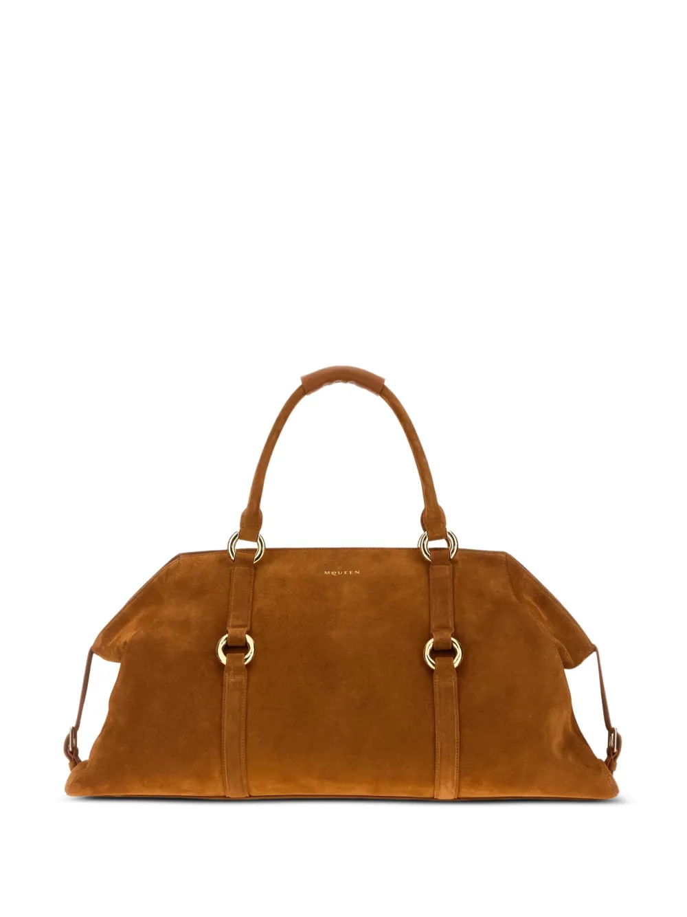 Alexander McQueen maxi Farringdon suede tote bag | Brown | Image 1