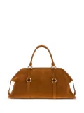 Alexander McQueen maxi Farringdon suede tote bag - Brown