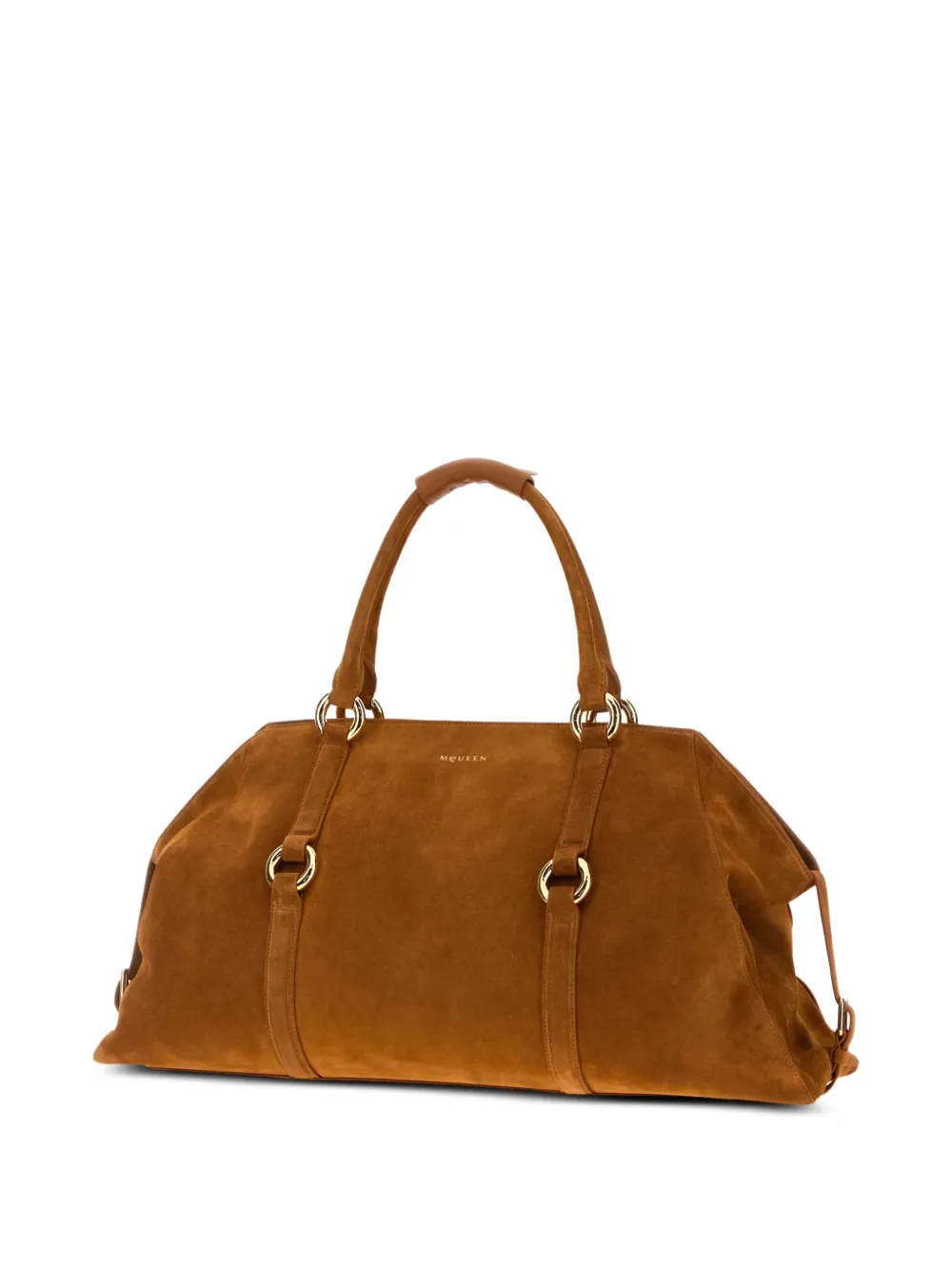 Alexander McQueen Farringdon suède maxi-shopper Bruin