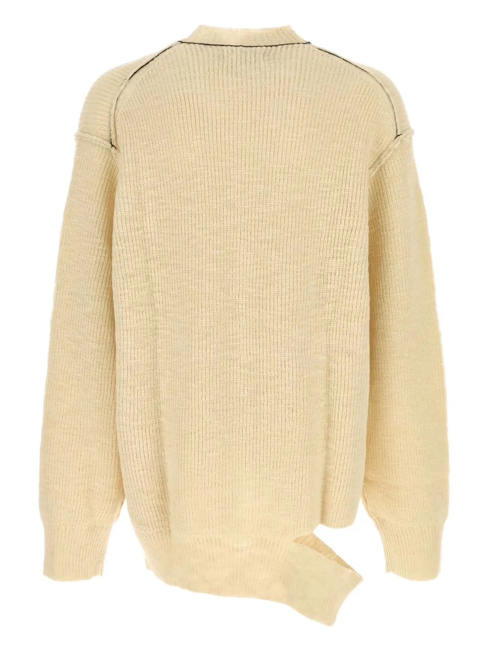 Yohji Yamamoto asymmetrical-design wool sweater | Knitted Sweaters | Image 2