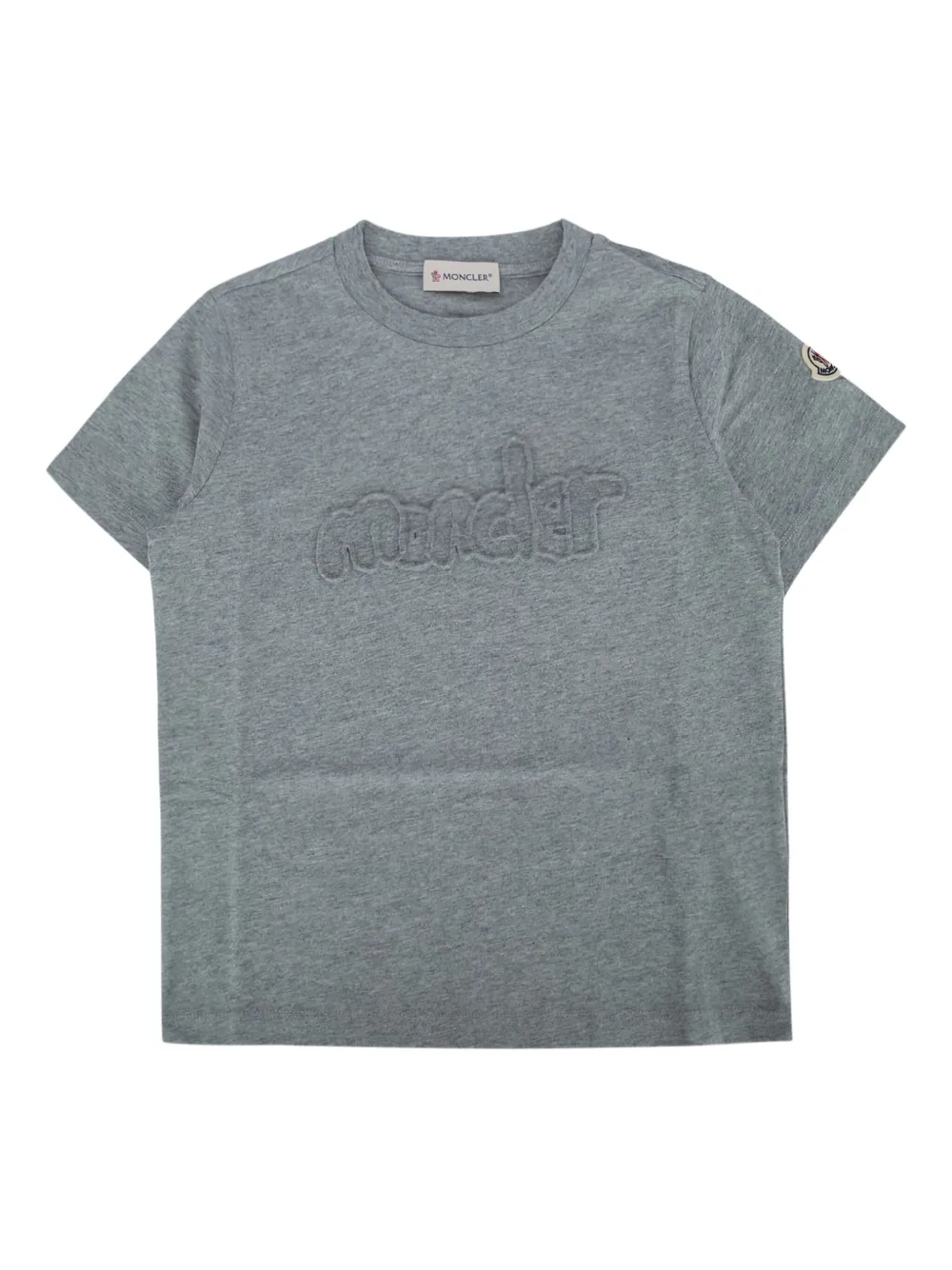 Moncler Enfant logo-appliqué t-shirt | Grey | Image 1