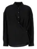 LEMAIRE cotton blend shirt - Black