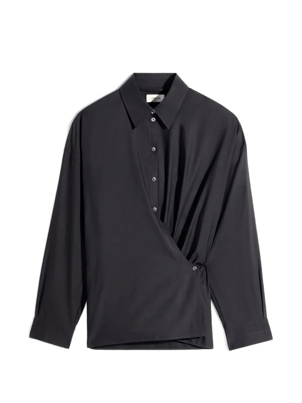 LEMAIRE Blouse van katoenblend Zwart