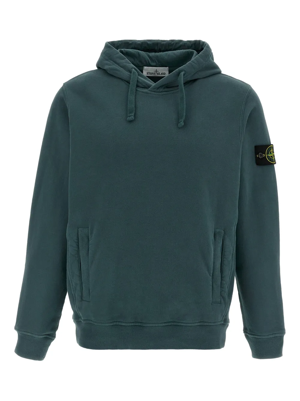 Stone Island Compass-badge hoodie | Green | Image 1