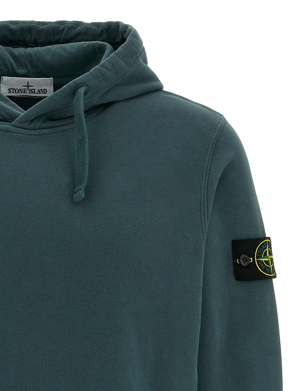 Stone Island Hoodie met Compass-logopatch Groen
