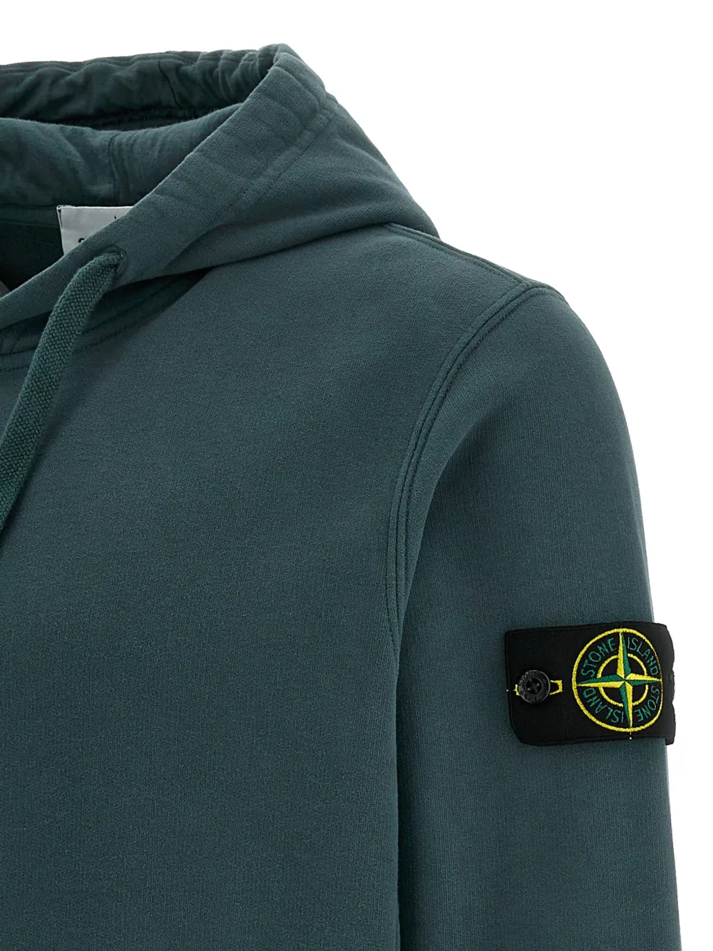 Stone Island Hoodie met Compass-logopatch Groen