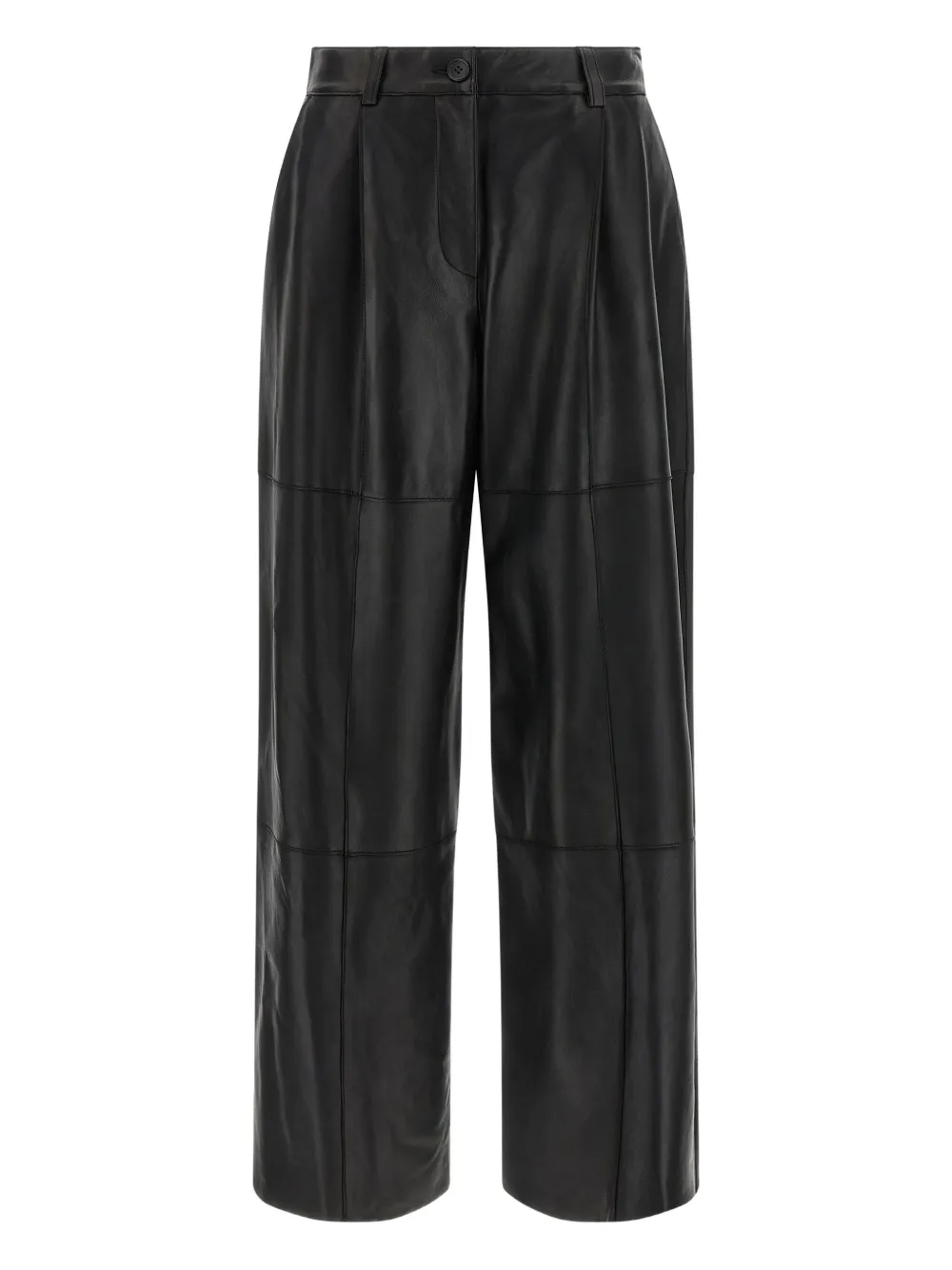 P.A.R.O.S.H. Maciock25W panelled leather trousers - Bruin