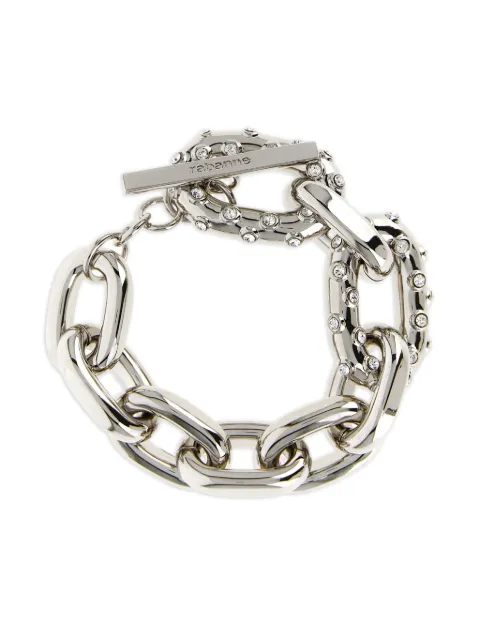 Rabanne XL Link crystal-embellished chain bracelet