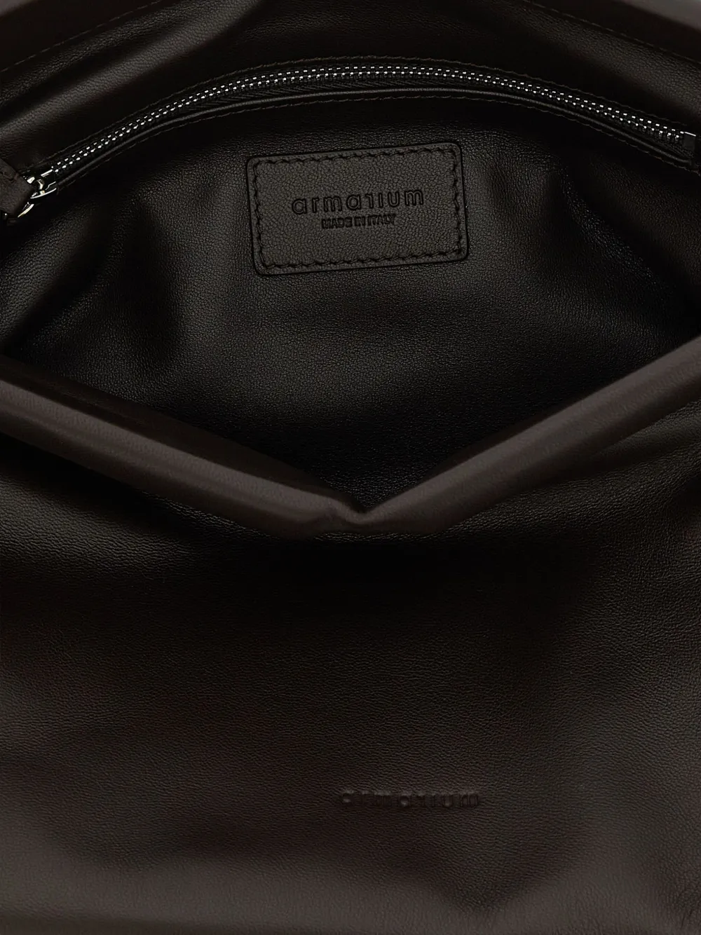 Armarium Fold-over Top Eloisa Clutch Bag In Brown