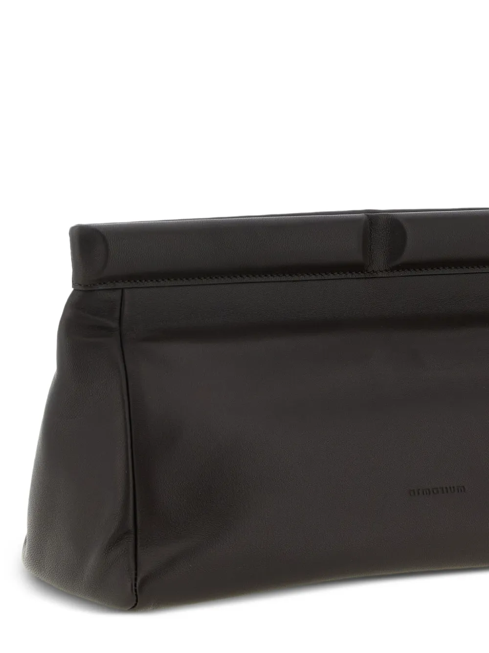 ARMARIUM Eloisa clutch met logo-reliëf Bruin