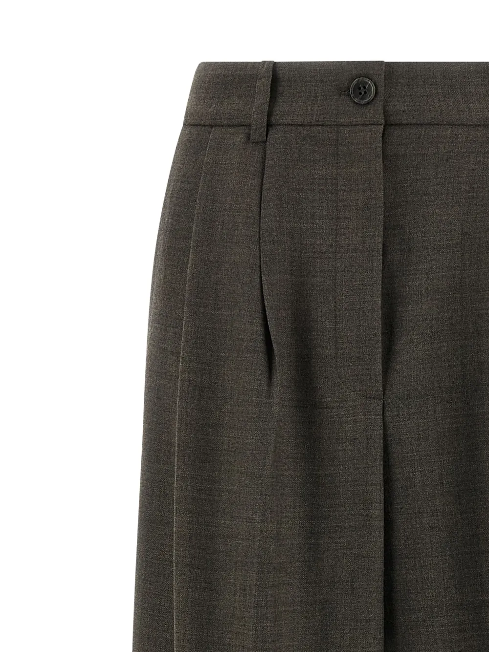P.a.r.o.s.h Powo Pleat-detail Trousers In Green