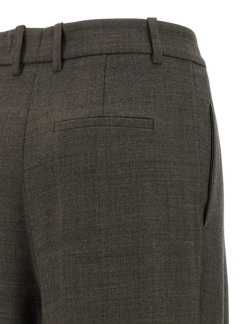 P.a.r.o.s.h Powo Pleat-detail Trousers In Green