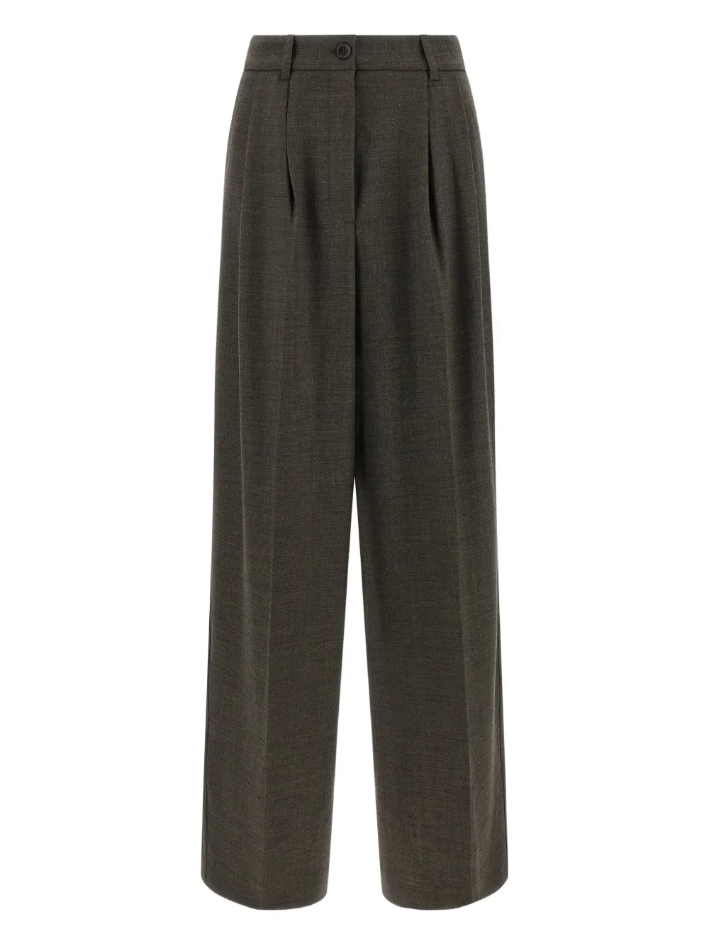 P.a.r.o.s.h Powo Pleat-detail Trousers In Green