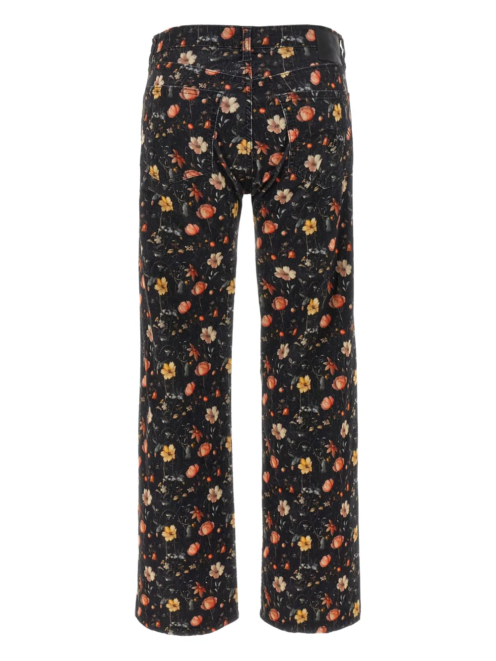 R13 Joan Kick floral-print jeans - Zwart