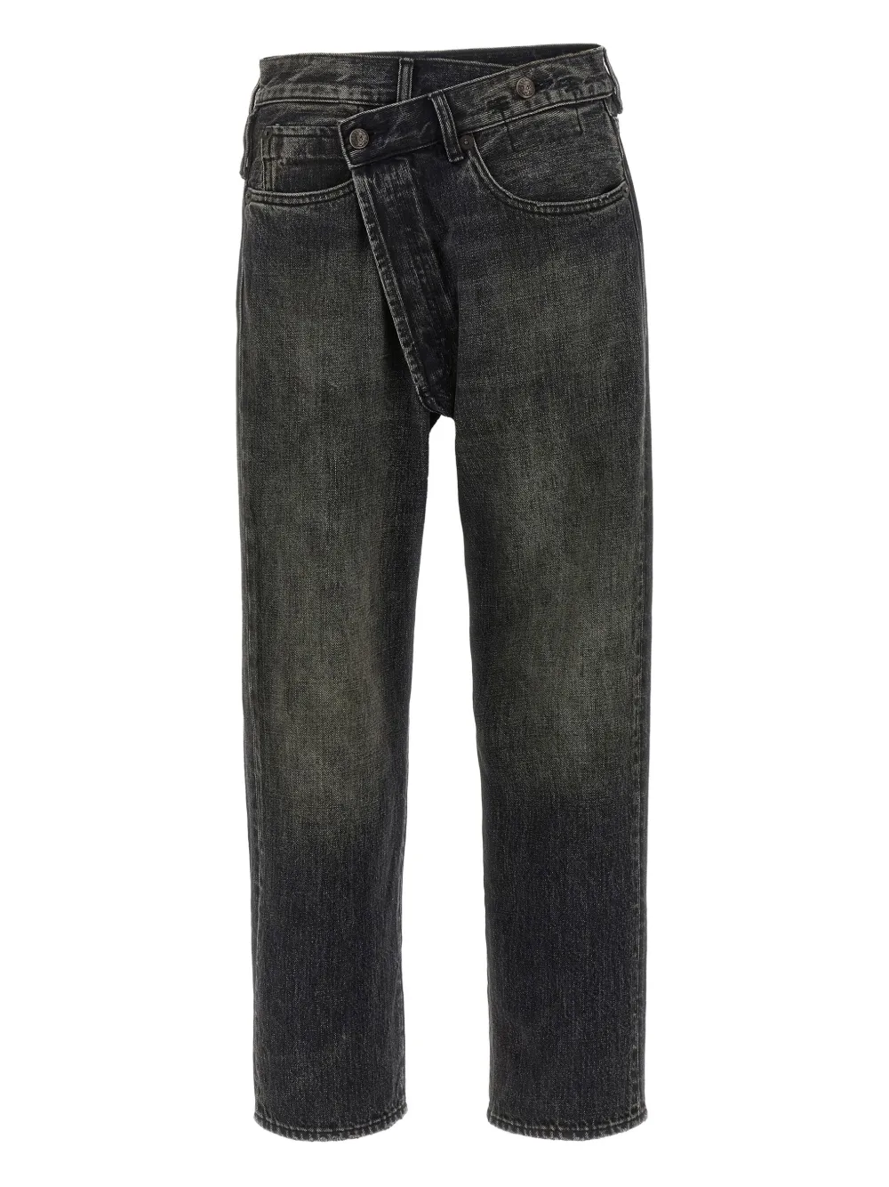 R13 Crossover Five-pocket Jeans In Black