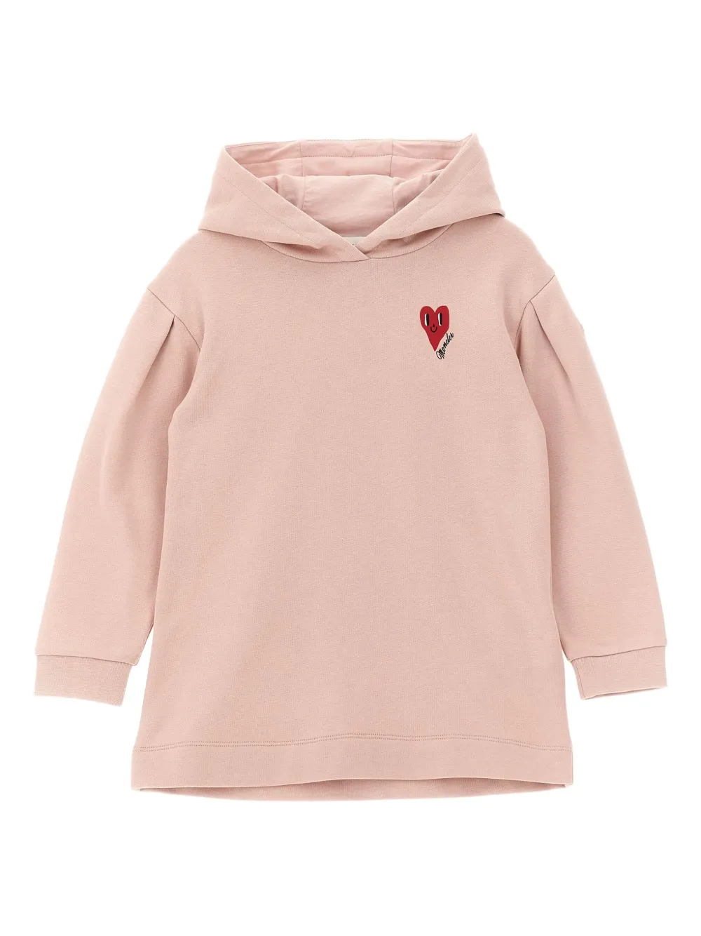 Moncler Enfant フーデッド ミニドレス - ピンク Moncler Enfant フーデッド ミニドレス - ピンク