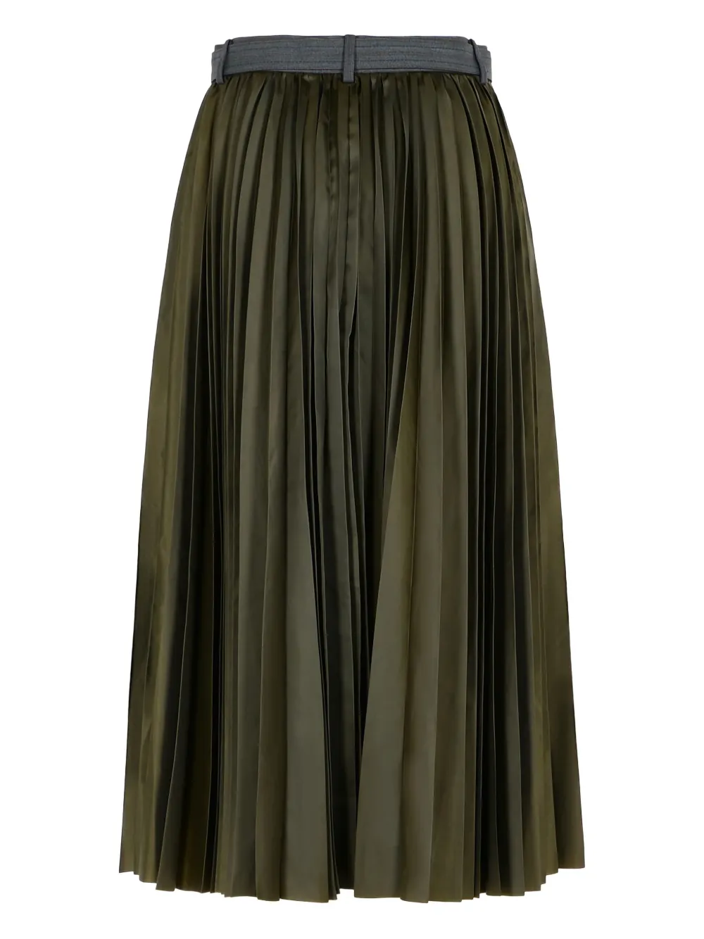 Sacai pinstripe-pattern pleated skirt - Grijs