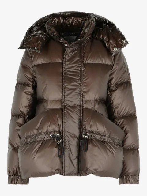 sacai Gesteppte Daunenjacke mit abnehmbarer Kapuze