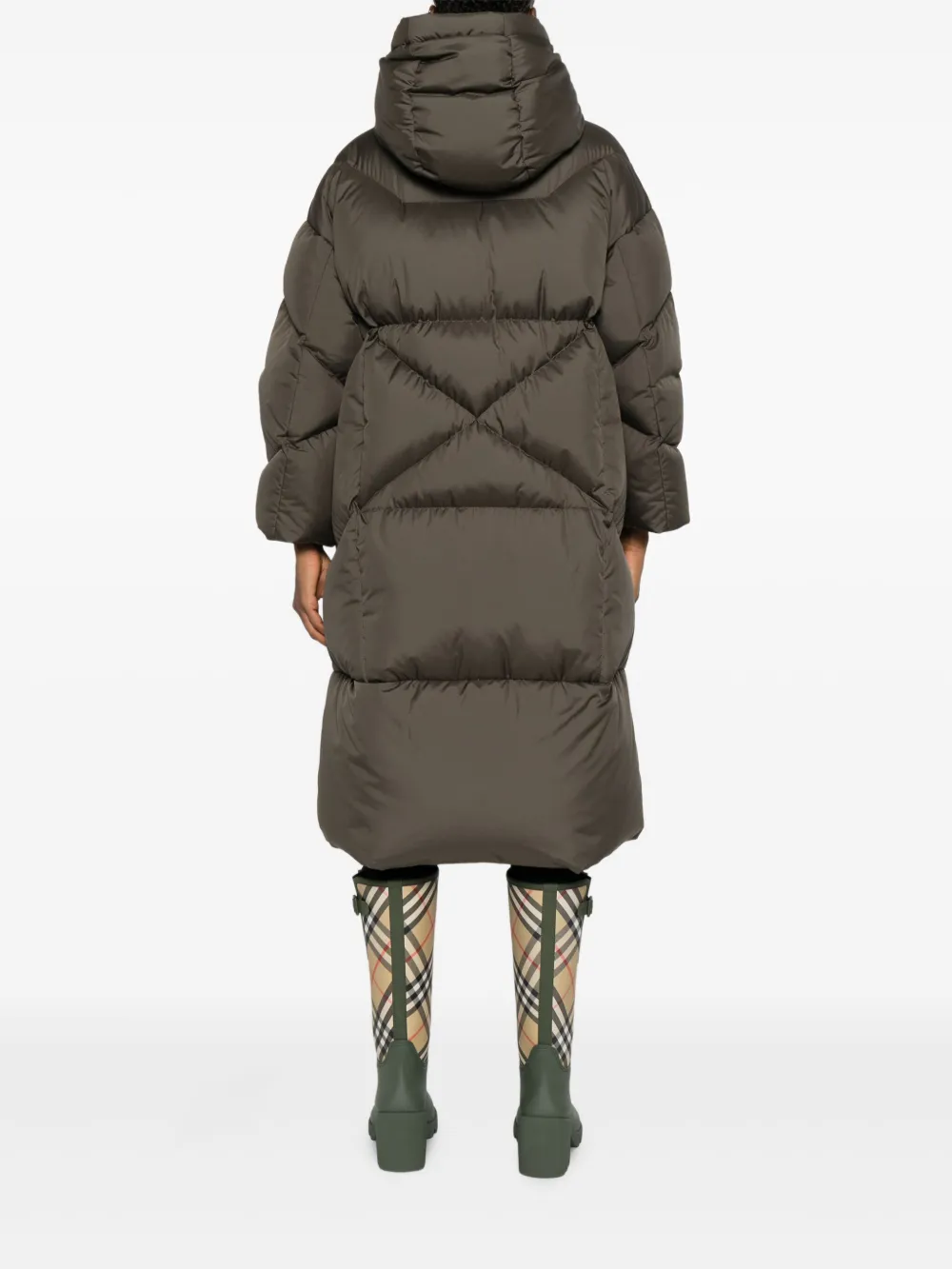 Khrisjoy Gewatteerde jas met capuchon Groen