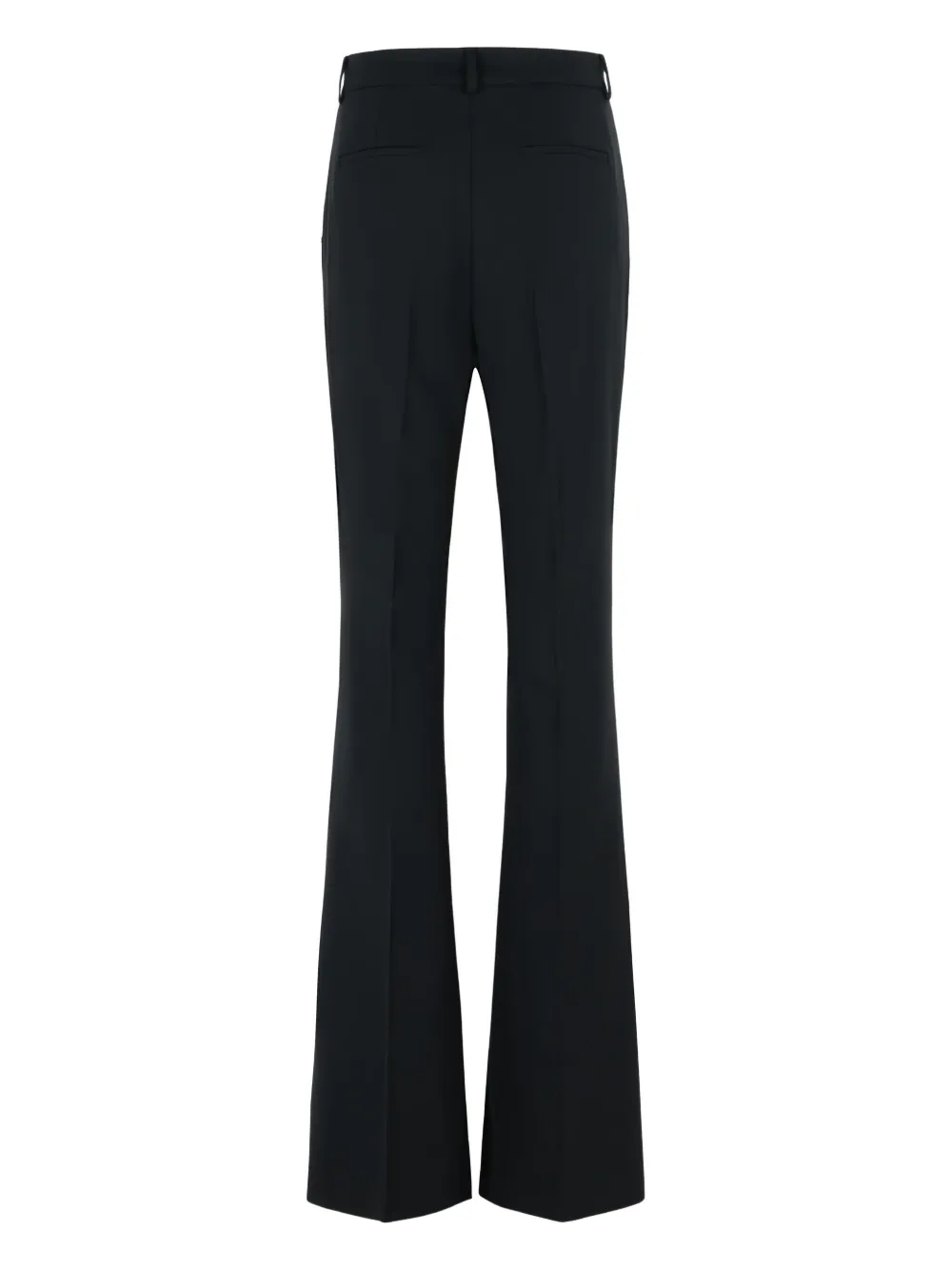 Sportmax Flared broek van scheerwol - Zwart