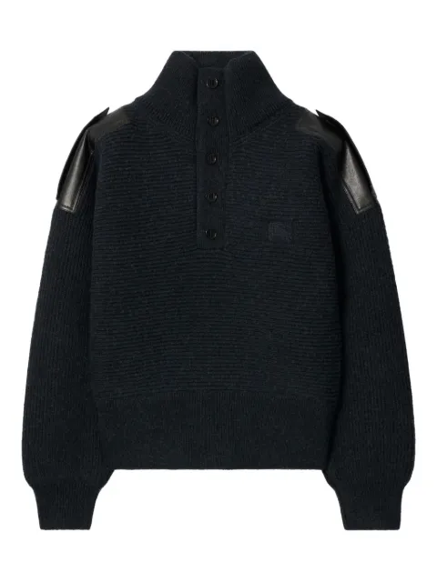 Burberry Suéter de tricô canelado