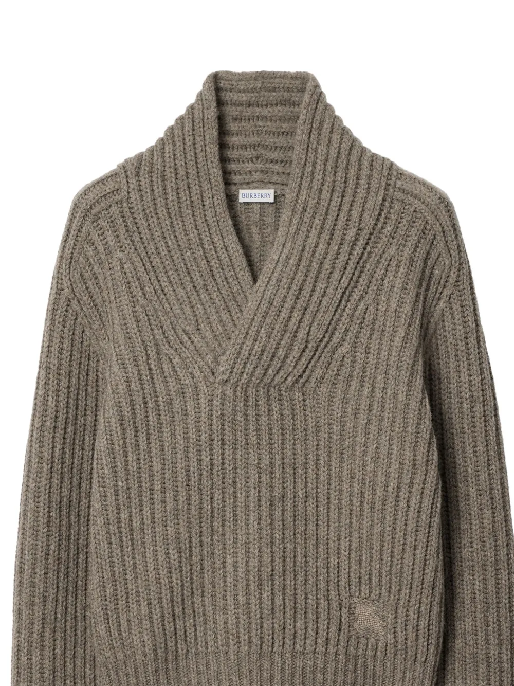 Burberry Trui met sjaalkraag - Beige