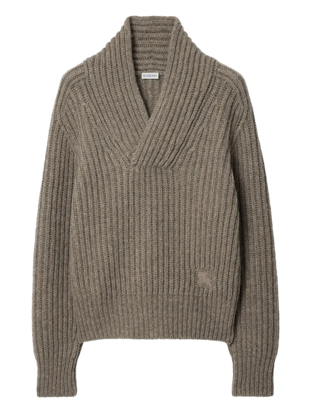 Burberry suéter con cuello esmoquin | neutro | Image 1