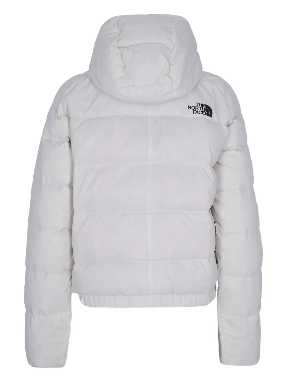 The North Face Lightweight Cropped Down Hooded Jacket In White