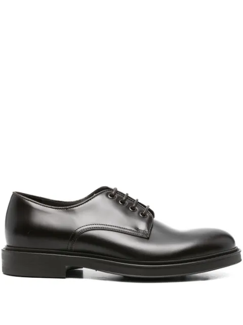 Green George leather derby shoes