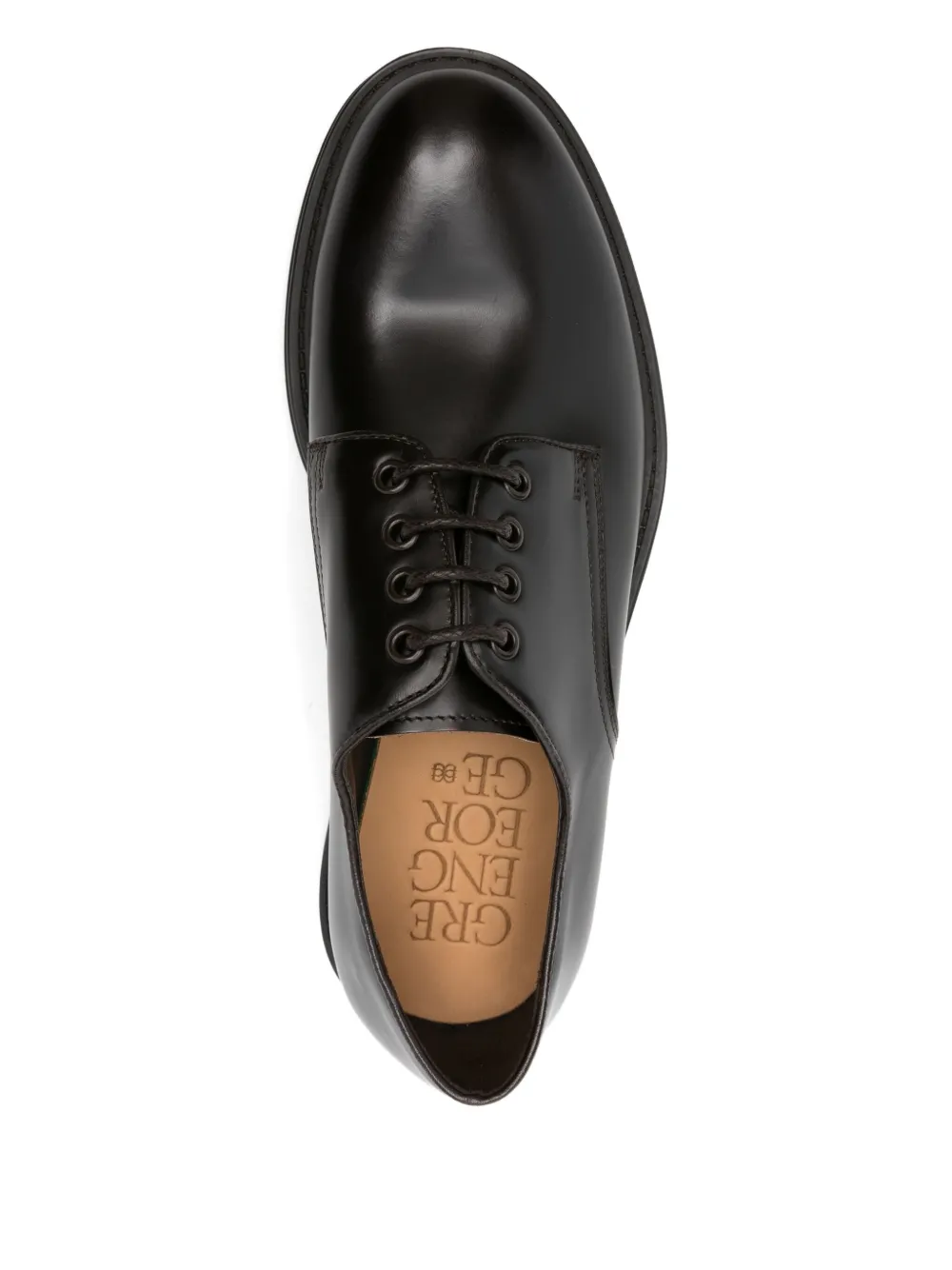 Green George leather derby shoes Bruin
