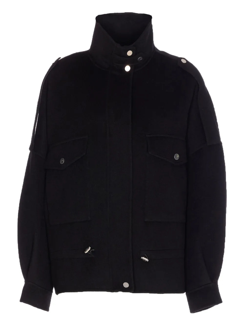 PINKO zip-up wool-blend jacket | Black | Image 1