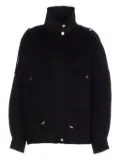 PINKO zip-up wool-blend jacket - Black