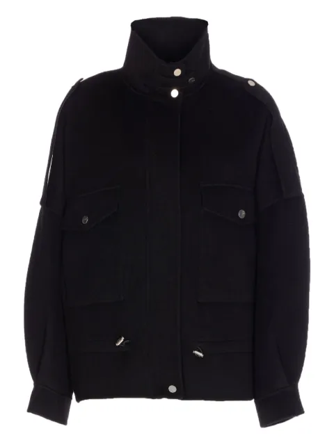 PINKO zip-up wool-blend jacket
