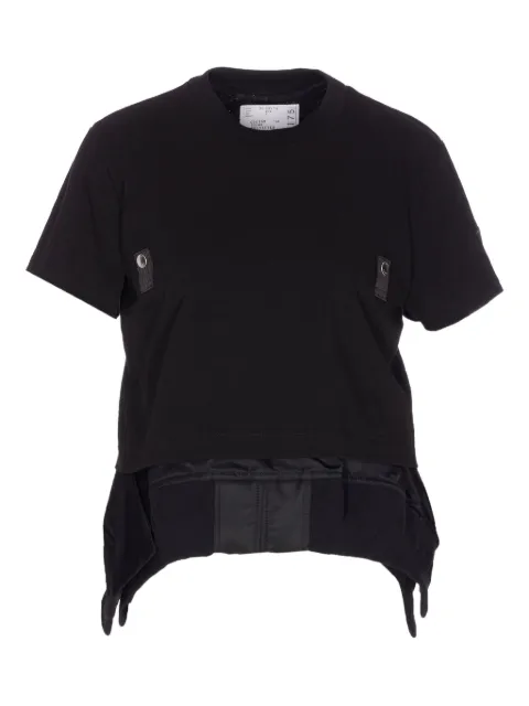 sacai asymmetrical side-split T-shirt