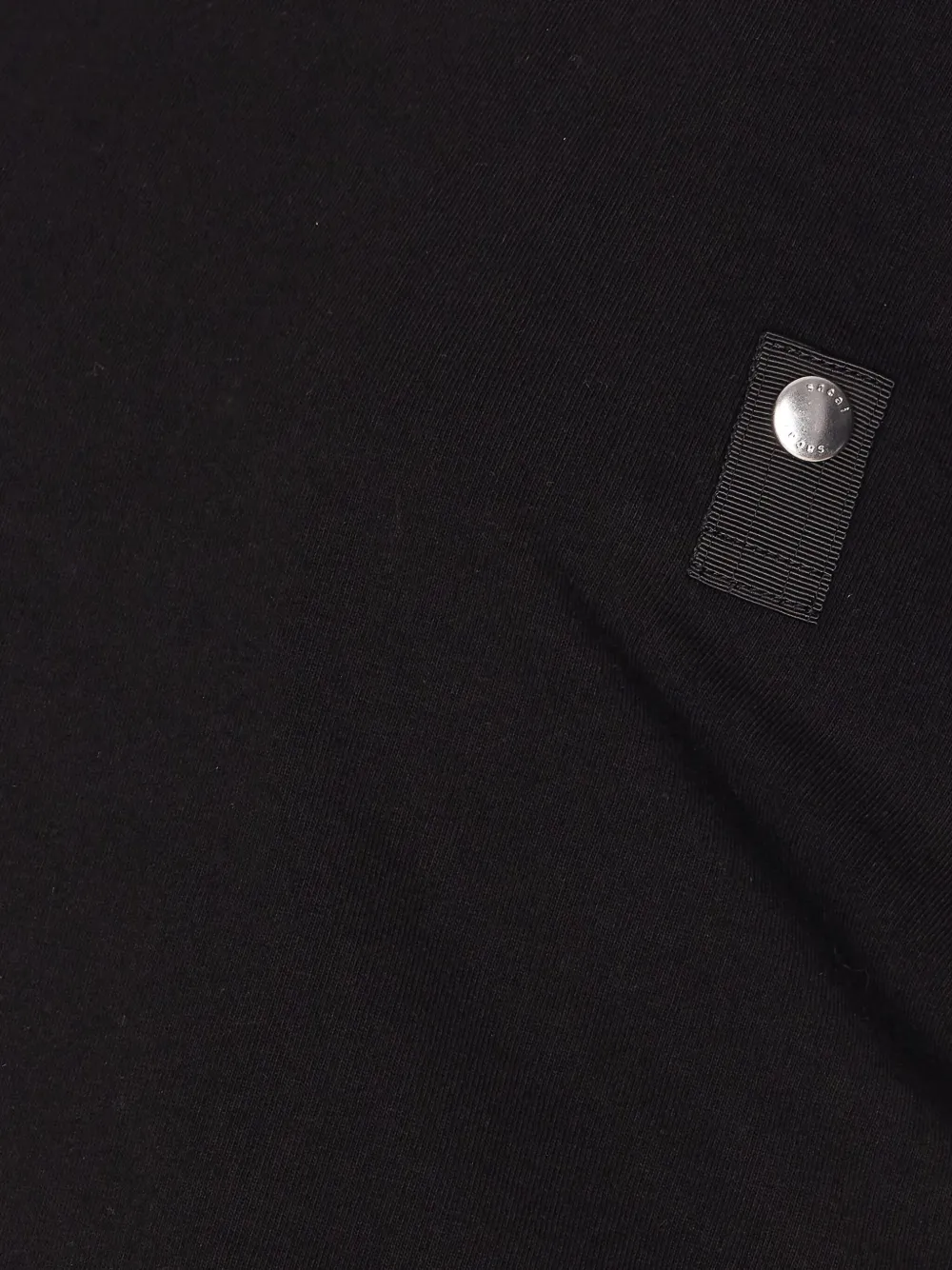 Sacai Asymmetrical Side-split T-shirt In Black