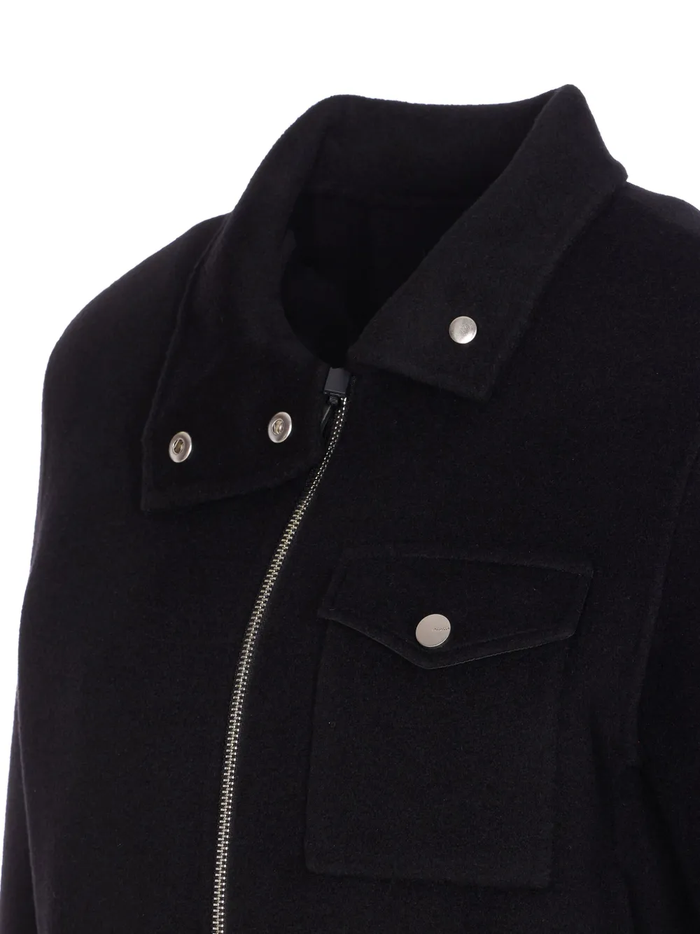 Pinko Zip-front Cropped Jacket In Black